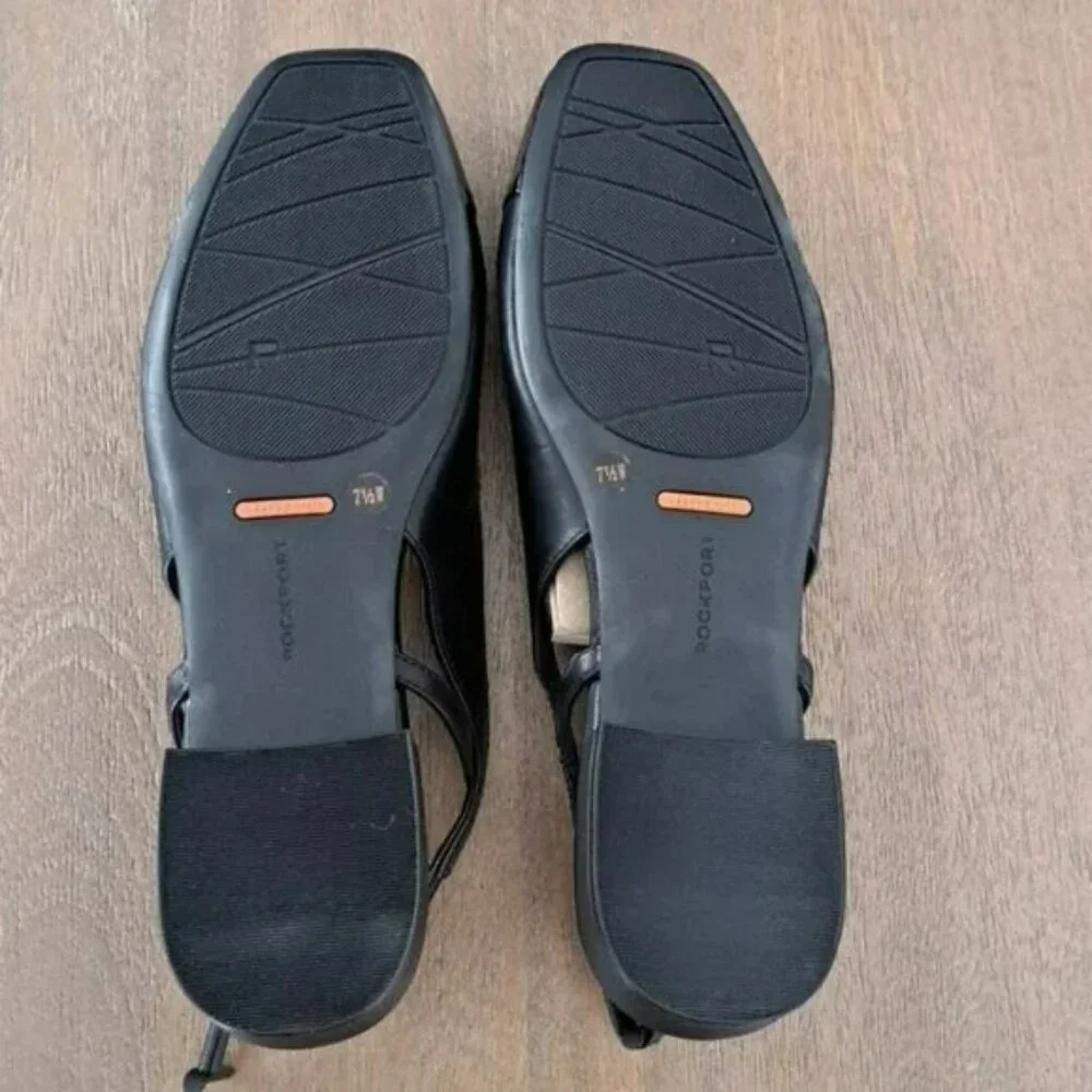 Rockport Sagey Slingback Ballet Flats - Color: Black - Size: 7.5 Wide - Picture 8 of 10